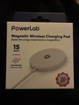 Powerlab (15W) Qi Magnetic Wireless Charging Pad White- 53957RP. Fixed Price $10.00.