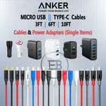 Anker Cable 3FT Or 6FT 10FT Charger Lot Micro Usb Android Type Devices. Fixed Price $68.99.