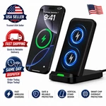 Wireless Fast Charger Charging Stand Dock For Samsung Galaxy Iphone Mobile. Fixed Price $12.70.