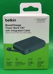 Belkin Boostcharge Power Bank 10K With Integrated Usb-c Cable (10,000MAH, Blue). Fixed Price $28.50.