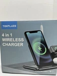 Tekpluze 4 1 Qi Wireless Charging Dock Black For Iphone Airpods Watch Pencil. Fixed Price $16.00.