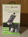 Charge Worx Flexible Power Mount Cigarette Lighter Phone. Fixed Price $5.00.