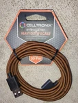 Celltronix 8FT Tangle Free Cable Usb To Iphone Ipad Braided Fast Charge Brown. Fixed Price $8.00.
