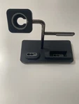Macally 3-IN-1 Apple Charging Stand Station Iwatch Iphone Airbuds. Fixed Price $12.97.