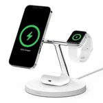 Belkin Apple Certified Magsafe 3-IN-1 Wireless Charger Stand Iphone Watch Airpod. Fixed Price $49.99.