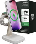 New Mophie 2-IN-1 Wireless Charging Stand QI2, Magsafe, Iphone, Airpods, Watch. Fixed Price $35.05.