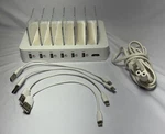 Hercules Tuff 6-PORT Usb Charging Station Dock W/ Ports Model FAC-101A White. Fixed Price $12.99.