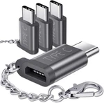 Jsaux Micro Usb (female) To Adapter 4-PACK, Aluminum Type Grey. Fixed Price $14.24.