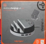 Ventev Desktop Charging S500 W/ 4.4A, 2 Ac Outlets & 3 Usb Ports Deskhubvnv. Fixed Price $34.99.