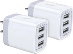 Usb Wall Charger, Hootek 2PACK Plug 3-PORT Charging Station 3.1A Power. Fixed Price $65.03.