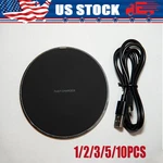 Wireless Fast Charger Charging Pad Dock Samsung Iphone Android Cell Lot. Fixed Price $38.29.