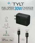 Tylt 30W Usb-c Power Delivery Charger With Lightning Cable Black. Fixed Price $24.99.