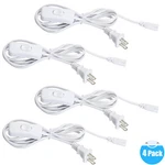 4PCS 6FT Us Plug Power Cord Cable Wire Switch For T8 4' 8' Led Tube Shop Lights. Fixed Price $17.99.