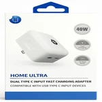 Uplus Home Ultra 40W Dual Usb-c Pd 3.0 Power Delivery Wall Charger White. Fixed Price $19.50.