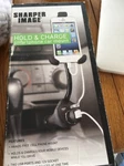 The Sharper Image Hold & Charge Smartphone Iphone 4S, 5S, Se Flexible Car Mount. Fixed Price $39.88.