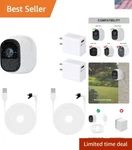 Indoor/outdoor 16.4FT Weatherproof Micro Usb Cables With Quick Charge For Arlo. Fixed Price $39.00.