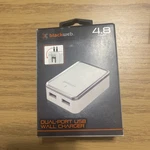 White Blackweb Usb Dual Port Wall Charger New. Fixed Price $7.95.