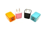 Usb Wall Charger 2.1A Dual Port Phone Charging Base Cube Pk Of 4. Fixed Price $14.99.