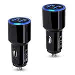 Usb Car Charger, 2PACK Fast Charging Dual Port Cigarette 4.8A-BLACK. Fixed Price $19.79.