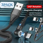 3 Pack Magnetic Charger Usb Charging Cable Type For Samsung Iphone 15 16 17. Fixed Price $18.24.