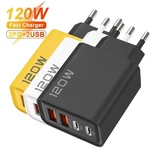 120W 4-PORT Usb Fast Wall Charger Block For Cell Phone Ipad Lot. Fixed Price $5.99.