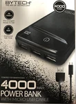 Bytech 4000 Mah Power Bank With Micro Usb Cable, Black New. Fixed Price $23.25.