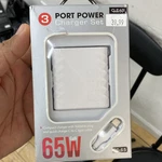 Clear Series 65W Gan 3-PORT Wall Charger Usb-c X2 Usb-a W/ Cable TC-65. Fixed Price $15.00.