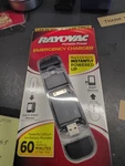 New Rayovac Portable Power Emergency Charger Provides Up To 1 Hour Of Talk Time. Fixed Price $8.00.