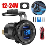 12-24V Port Fast Car Charger QC3.0 & Pd Usb Outlet Socket For Boat Rv Marine. Fixed Price $13.68.