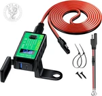 Yonhan Motorcycle Phone Charger, Total 60W 6.8A Dual Usb Type Pd & Qc 3.0. Fixed Price $22.03.