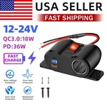 Wnnbtovn 12V Pd Dual Usb Car Fast Charger Power Socket Outlet Led Voltmeter. Fixed Price $15.29.