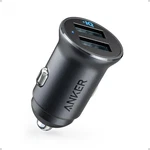 Anker 320 Car Charger (24W Ii), Mini Aluminum Alloy Dual Usb Pack Of 1, Black. Fixed Price $23.99.