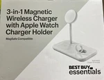 Best Buy Essentials 3-IN-1 Magnetic 7.5W Wireless Charging Stand W/ Magsafe. Fixed Price $24.99.