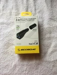 Original Scosche 3 1 Car Charger Portable Battery Pack Flashlight. Fixed Price $13.50.
