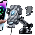Wireless Car Charger, Mokpr 15W Fast Charging Auto-clamping Mount Grey. Fixed Price $44.95.