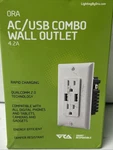 Ac And Usb Combo Wall Outlet Rapid Charge 4.2AMP New. Fixed Price $15.99.