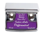 Purple Axle Differential Switch Guard F/ Freightliner, International - Chrome. Fixed Price $10.99.