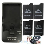 New 1200MAH 3600MAH Battery Pack For Psp 2000/2001/3000/3001/3003 & Wall Charger. Fixed Price $18.59.