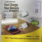 Scosche Powervolt PD30 30W Usb-c Mini Fast Chargers, 2 Pack Costco Find. Fixed Price $29.99.