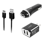 3IN1 Type-c Car, Wall, Usb Chargers For Samsung Galaxy Note S8, S8+,S8 Active. Fixed Price $15.95.