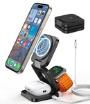 Magsafe Wireless Charger Dock 3 1 Charging Station For Iphone Iwatch Airpods. Fixed Price $14.24.