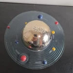 Vacumet Plan-it Mechanical Bank Spin Around Solar System Mcm Sun Planets. Fixed Price $84.99.