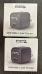 *lot Of 2* Plugable 30W Usb-c Gan Charger Black. Fixed Price $34.99.