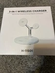 3-IN-1 Wireless Charger White, Uline H-11501. Fixed Price $24.99.