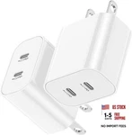 Fast Charger Block,usb Charging 2-PACK Type 2IN1 Dual 2PACK. Fixed Price $27.53.