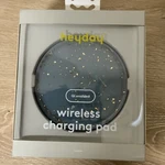 Heyday Qi Wireless Charging Pad, Gray Teal W/gold Flakes - New. Fixed Price $15.99.