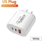 Dual Pd 40W Fast Wall Charger Power Adapter For Iphone 16 Pro Max 15 13 8 Plus. Fixed Price $5.00.