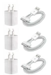 3X White Home Wall Ac Charger For Iphone 3/3GS/4/4S Ipod Ipad 1-3 Usb Cable Cord. Fixed Price $8.99.