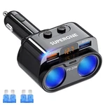 Superone 200W 2-SOCKET Cigarette Lighter Splitter Power Adapter Usb. Fixed Price $26.90.