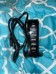 Hypergear Power Tower 6 High Speed Charging Station With Ports Black New. Fixed Price $20.00.